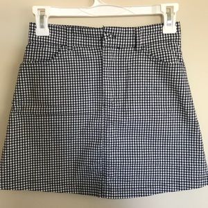 brandy melville/john galt gingham skirt